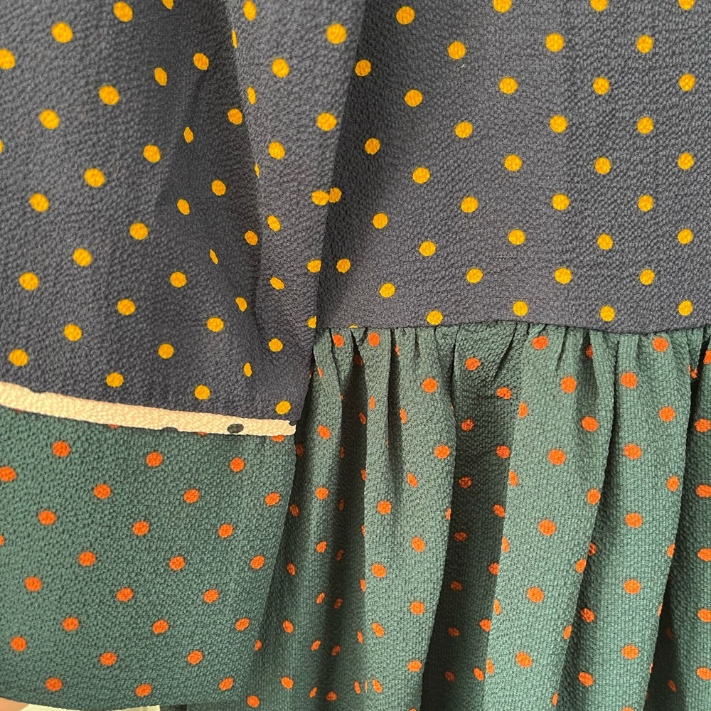 ASOS Y.A.S Color Block Polka Dot Mini Dress XS Office Work Dress - Picture 7 of 8